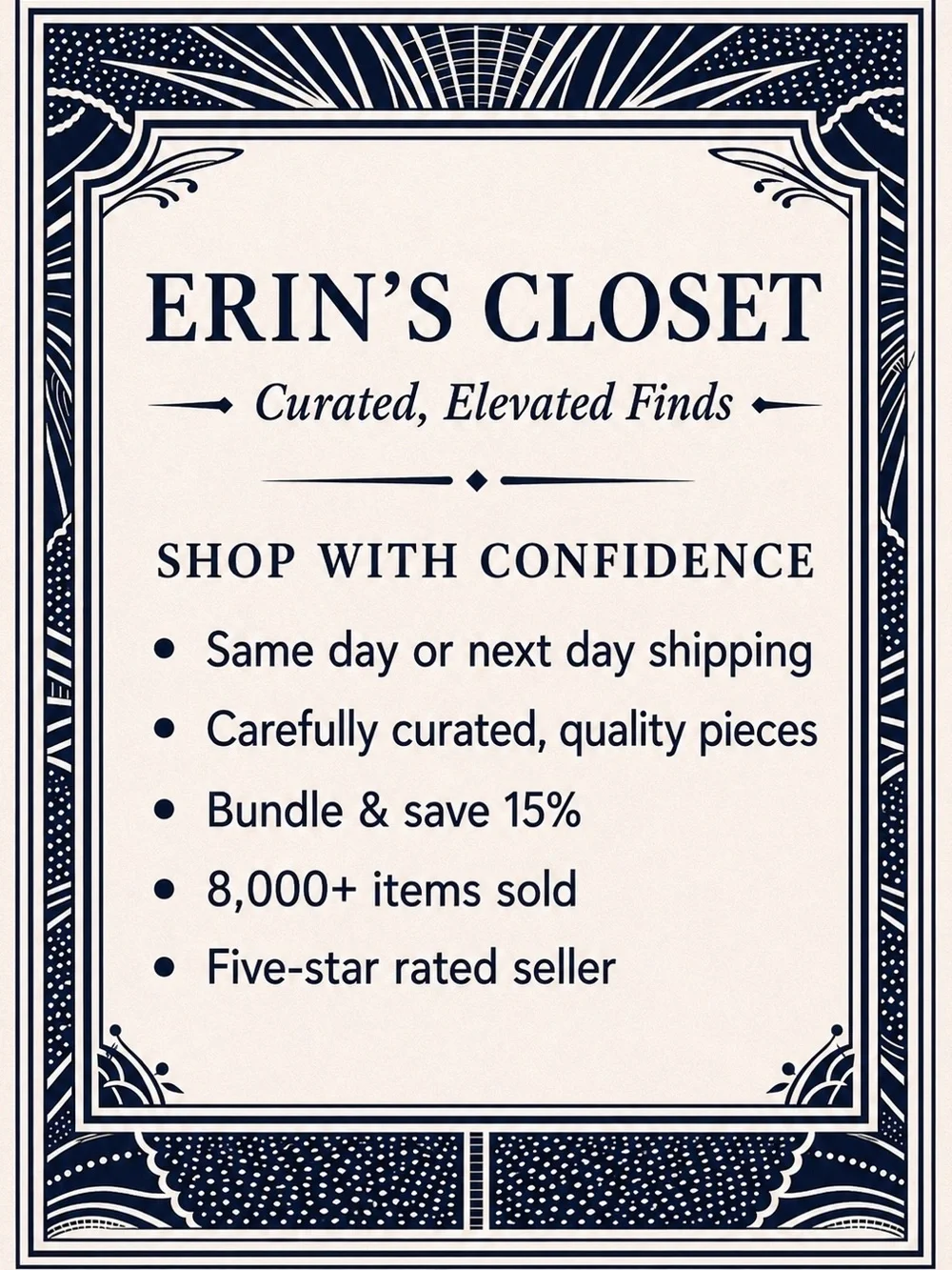 Shop with Confidence! - Picture 1 of 2